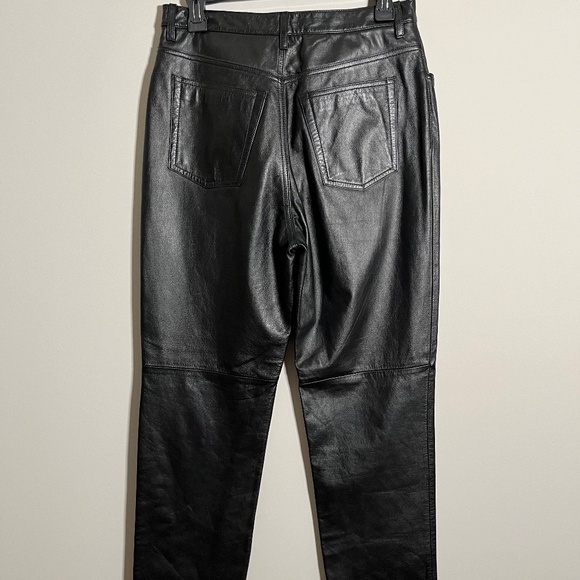 Jones New York Black 100% Leather Pants - Picture 5 of 6